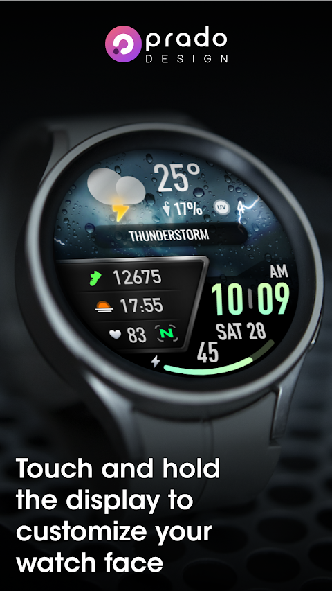 PRADO 25 Weather Watch Face screenshot
