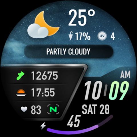 PRADO 25 Weather Watch Face screenshot