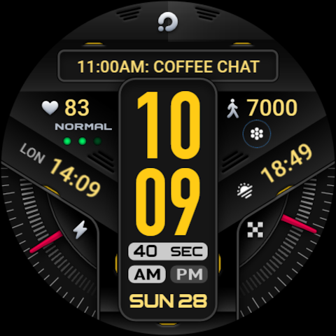 PRADO 58 Digital Watch Face screenshot