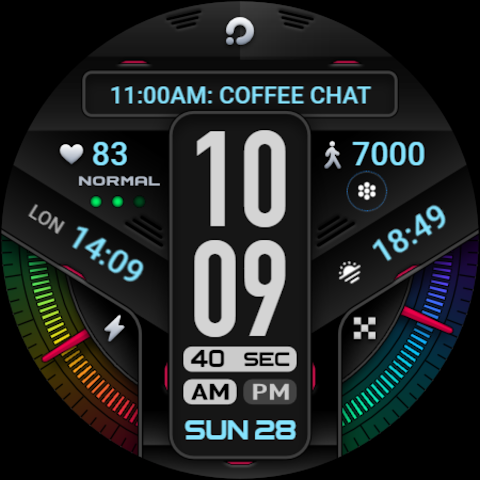 PRADO 58 Digital Watch Face screenshot