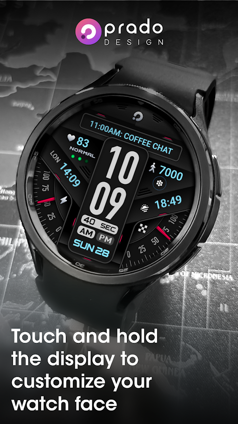 PRADO 58 Digital Watch Face screenshot
