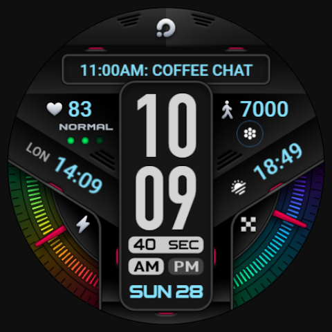 PRADO 58 Digital Watch Face screenshot