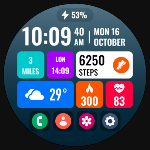 PRIME Home OS 3 Watch Face screenshot