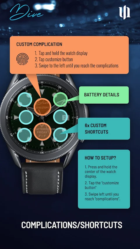 S4U Dive – Diver watch face screenshot