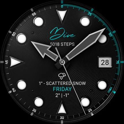 S4U Dive – Diver watch face screenshot