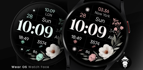Simple Floral Watch Face screenshot