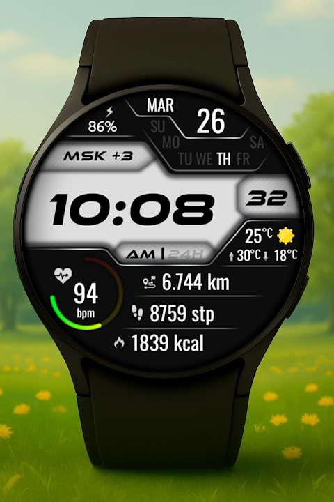Vexitor Digital Watch Face screenshot
