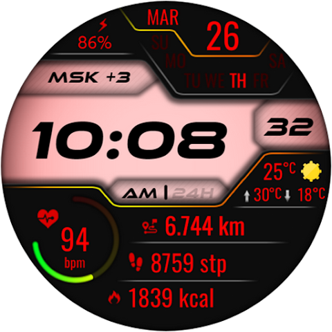 Vexitor Digital Watch Face screenshot