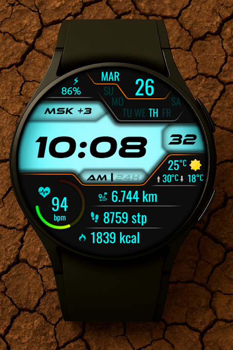 Vexitor Digital Watch Face screenshot