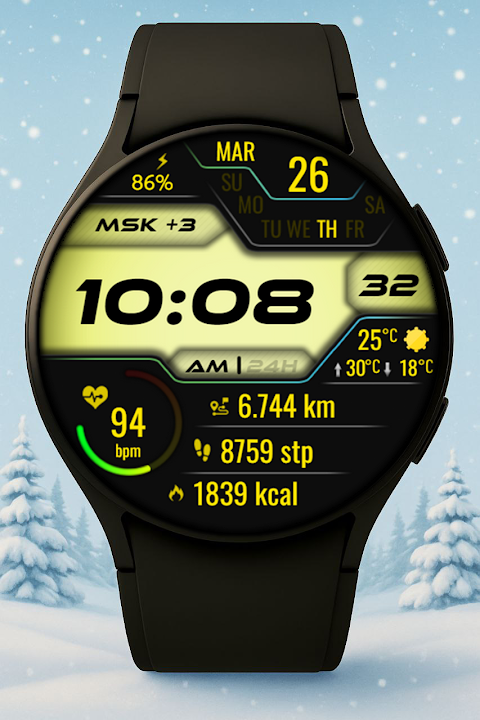 Vexitor Digital Watch Face screenshot