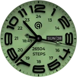 W6 Field Watch Face Wear OS 5+