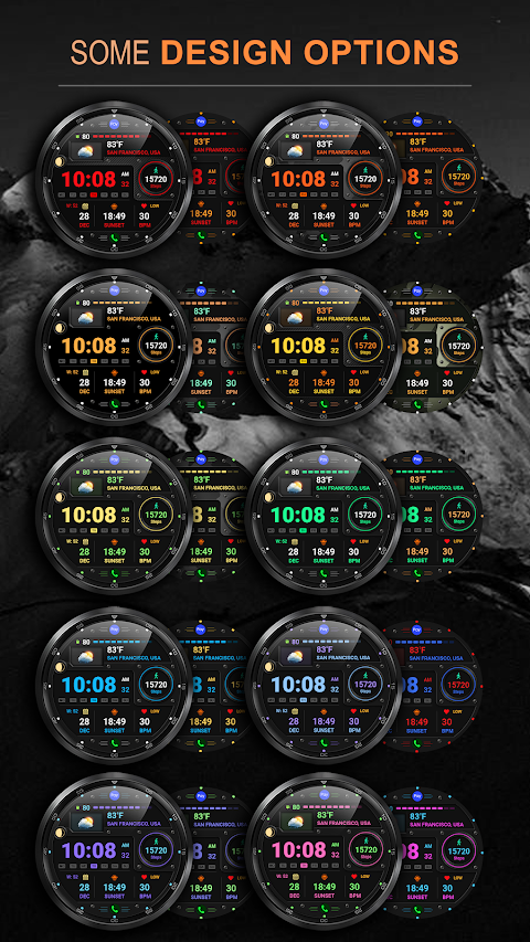 WFP 125 Digital watch face screenshot
