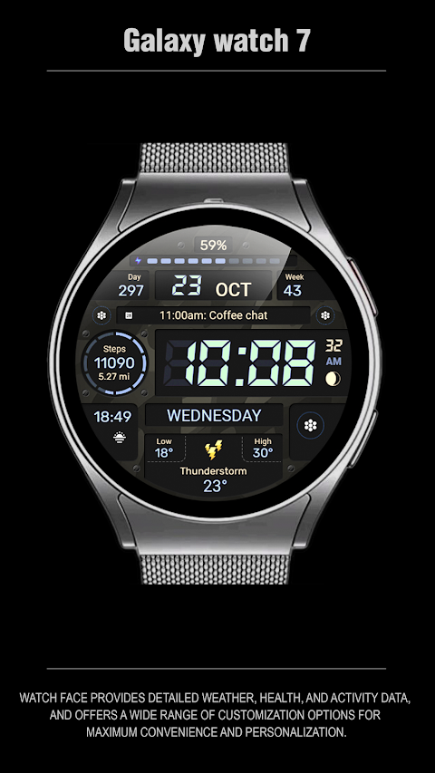 WFP 129 Military watch face screenshot