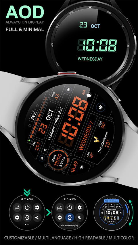 WFP 129 Military watch face screenshot