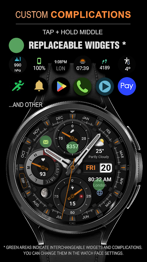 WFP 339 Ultra watch face screenshot