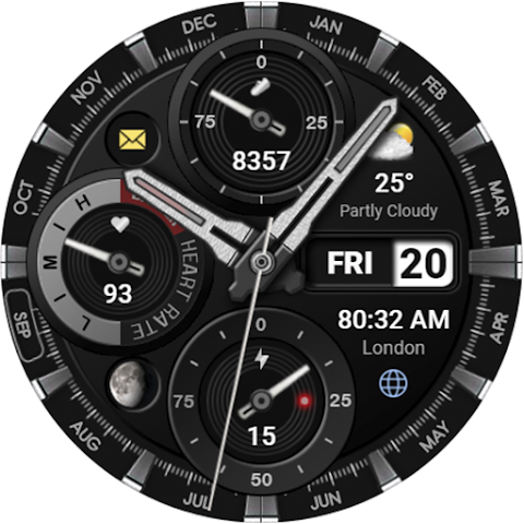 WFP 339 Ultra watch face screenshot