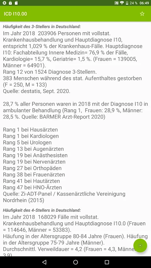 ICD 10 – ICD 11 Diagnosen Pro screenshot