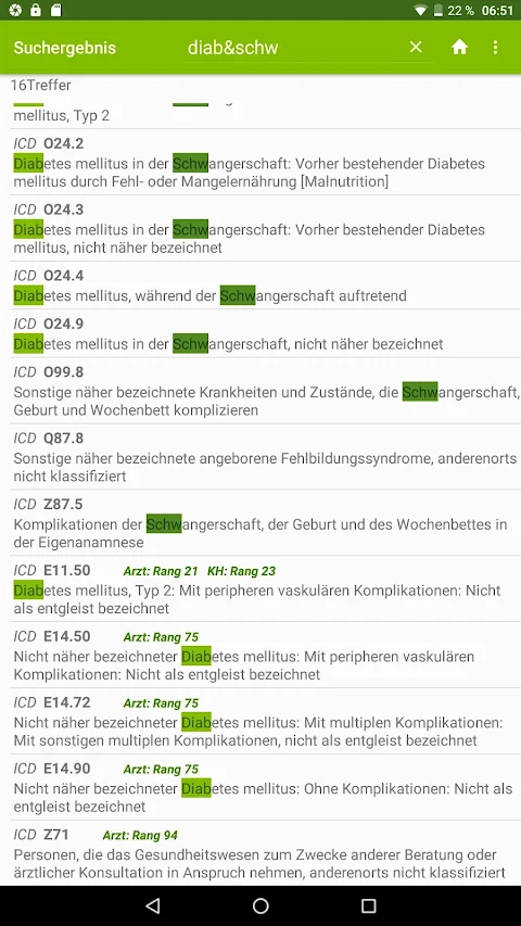 ICD 10 – ICD 11 Diagnosen Pro screenshot