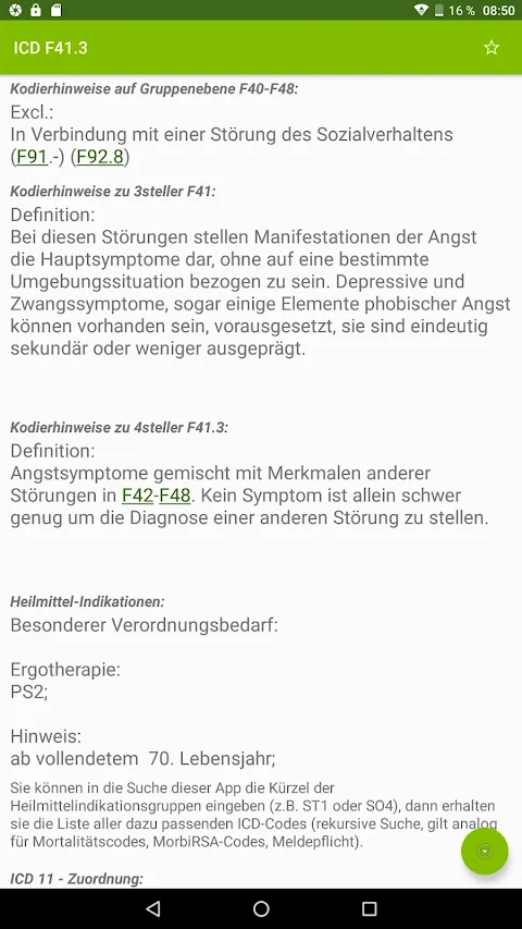 ICD 10 – ICD 11 Diagnosen Pro screenshot