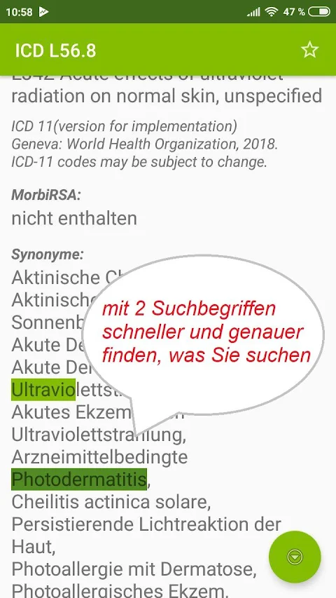 ICD 10 – ICD 11 Diagnosen Pro screenshot