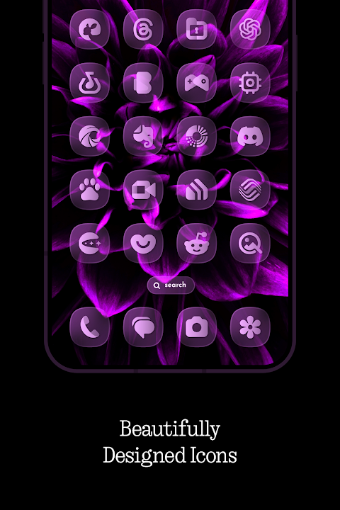 Glass Material You Icons screenshot