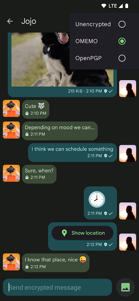 Conversations (Jabber / XMPP) screenshot