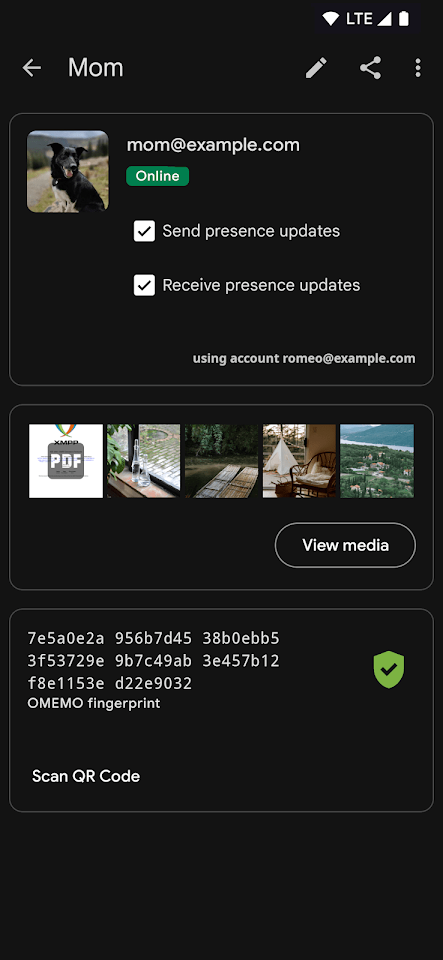 Conversations (Jabber / XMPP) screenshot