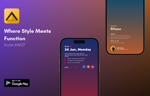 Iconic KWGT screenshot