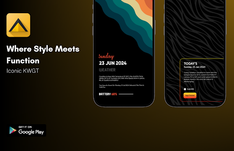 Iconic KWGT screenshot
