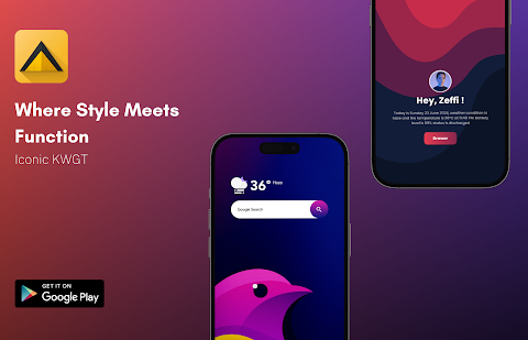 Iconic KWGT screenshot