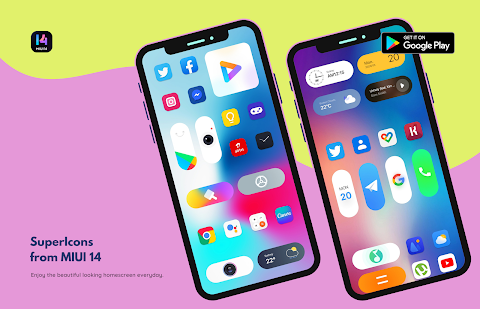 MiUi 14 Widgets + SuperIcons screenshot