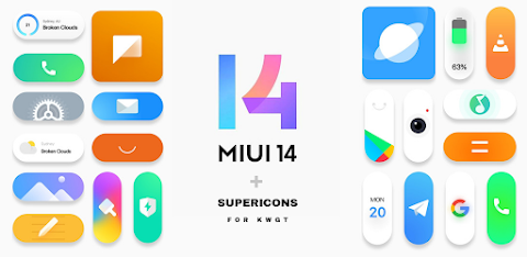 MiUi 14 Widgets + SuperIcons screenshot