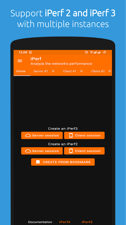 iperf – Bandwidth measurements screenshot