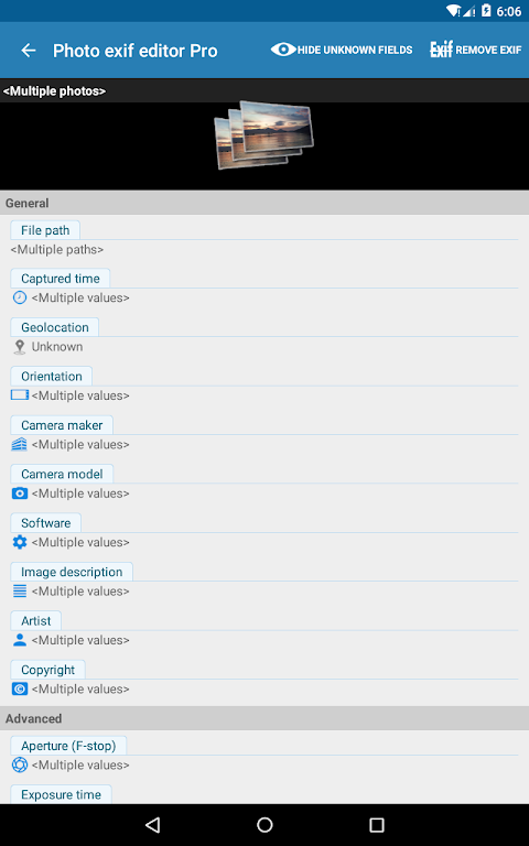 Photo Exif Editor Pro – Metada screenshot