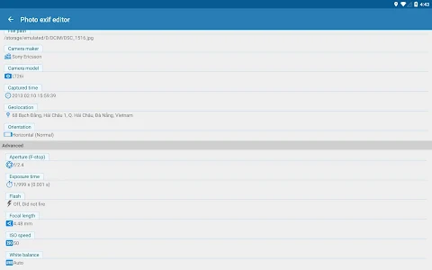 Photo Exif Editor Pro – Metada screenshot