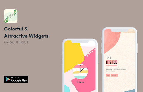 Pastel UI KWGT screenshot