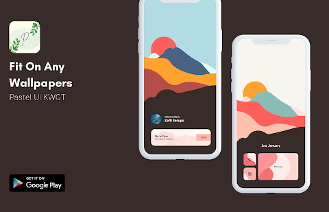 Pastel UI KWGT screenshot