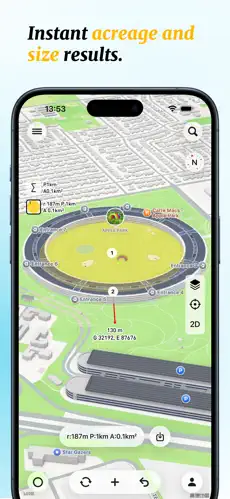 Planimeter: Area & Distance screenshot