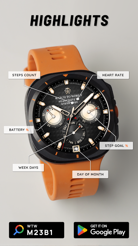 WTW M23B1 Analogue watch face screenshot
