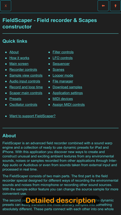 FieldScaper screenshot