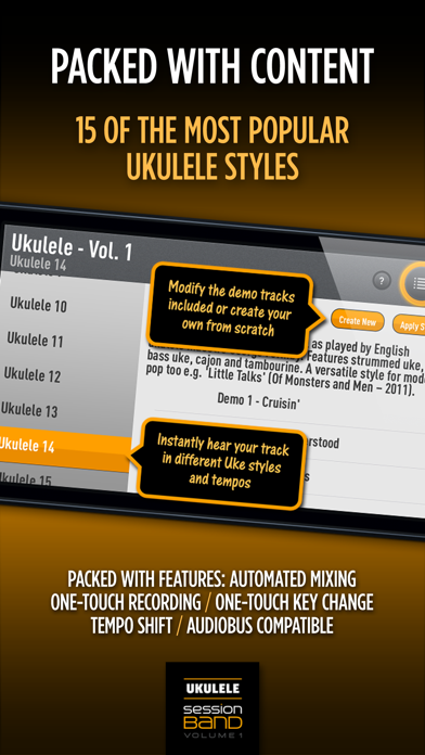 SessionBand Ukulele Band 1 screenshot