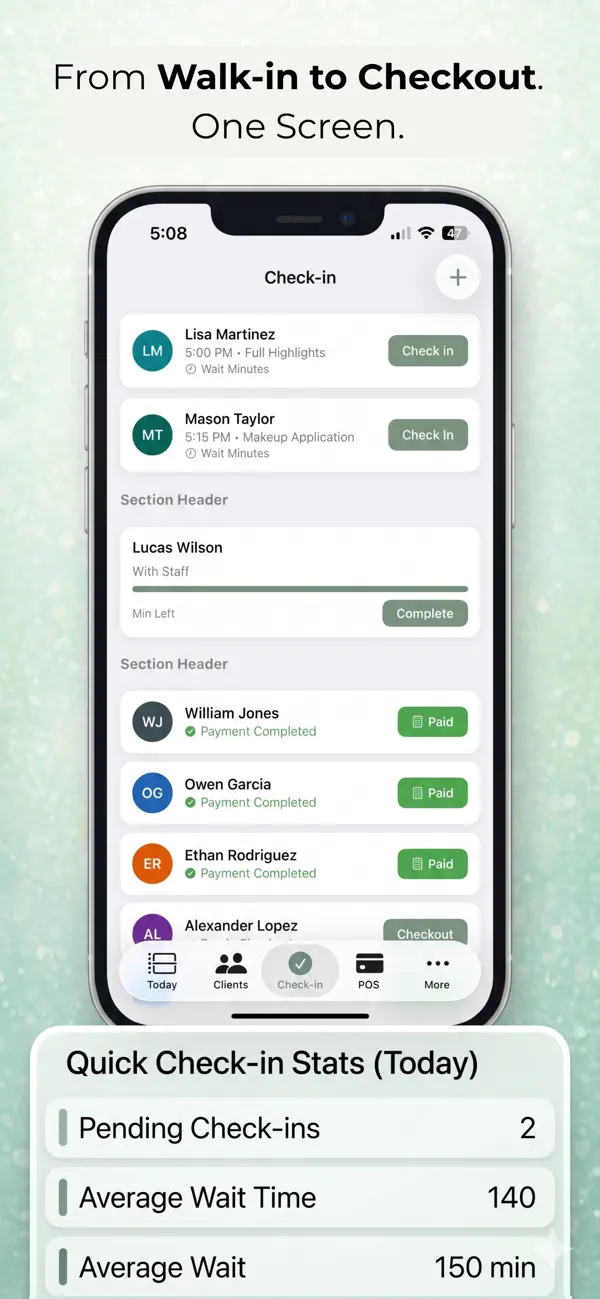 Salon & Barber Booking Manager screenshot