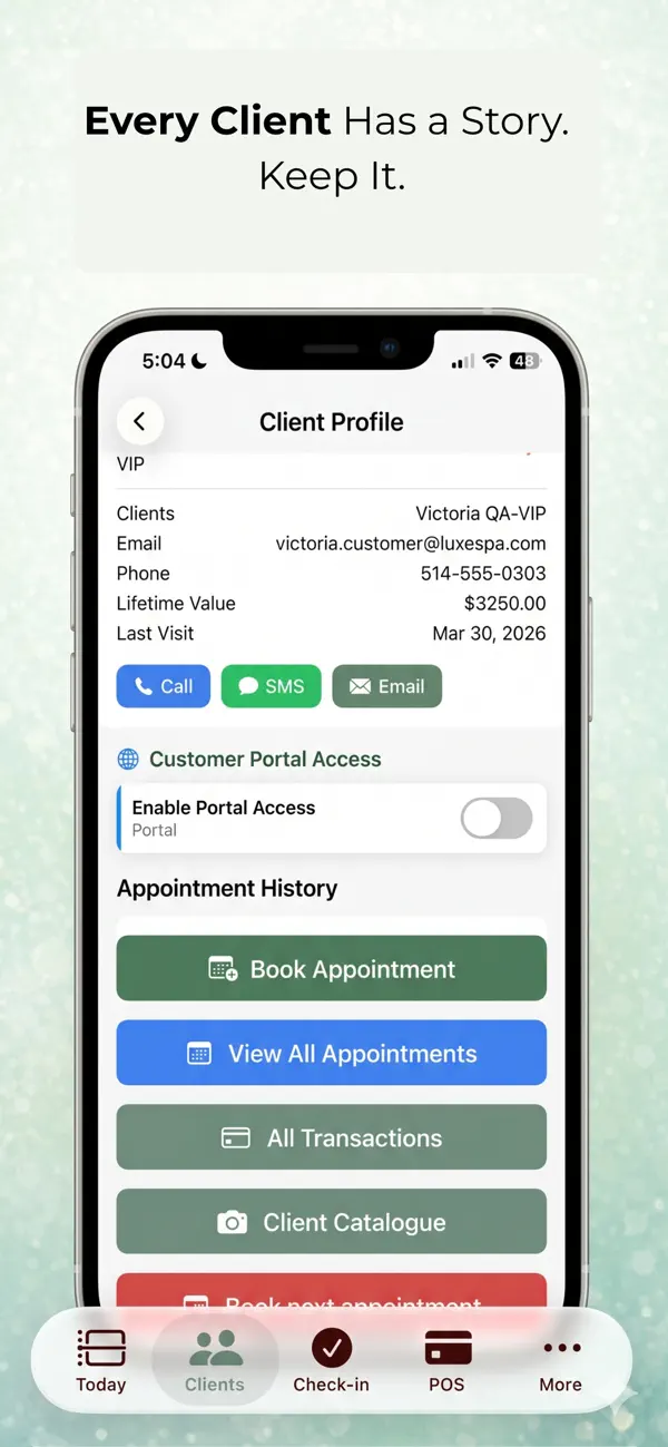 Salon & Barber Booking Manager screenshot
