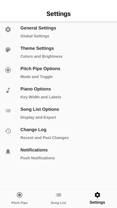 The Pitch Pipe screenshot