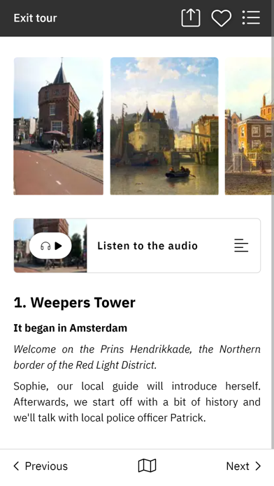Amsterdam audio stories screenshot