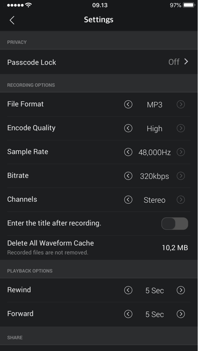 Voice Memos – SoundNote Pro screenshot