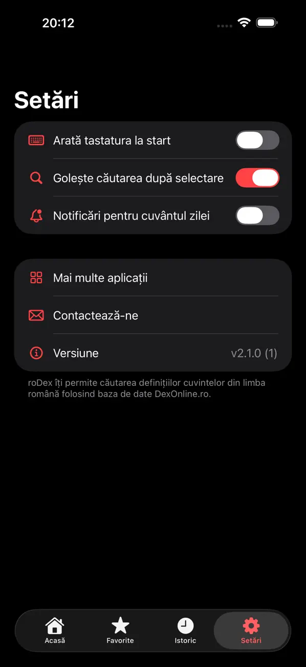 roDex – Dicționar screenshot