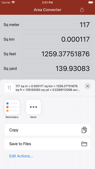Area Converter screenshot