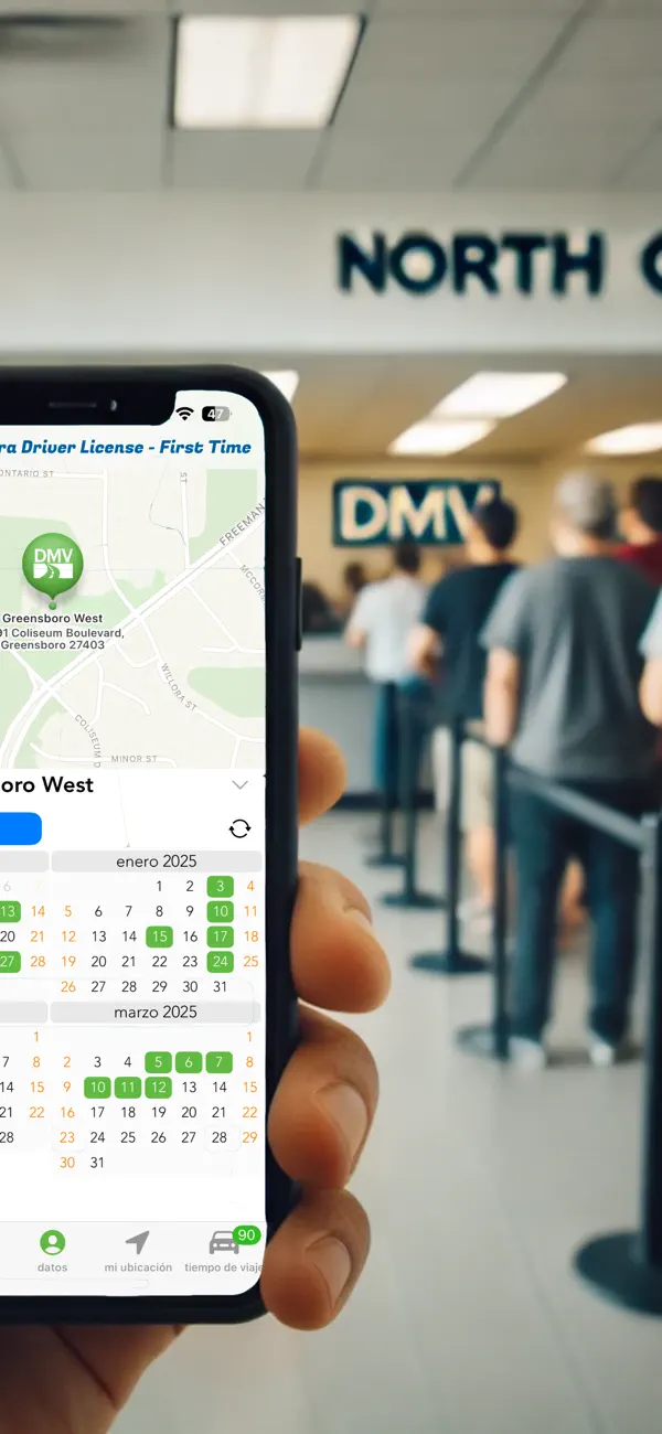 DMV NC Appointment screenshot