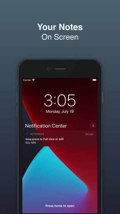 NotifiNote: Notification Notes screenshot